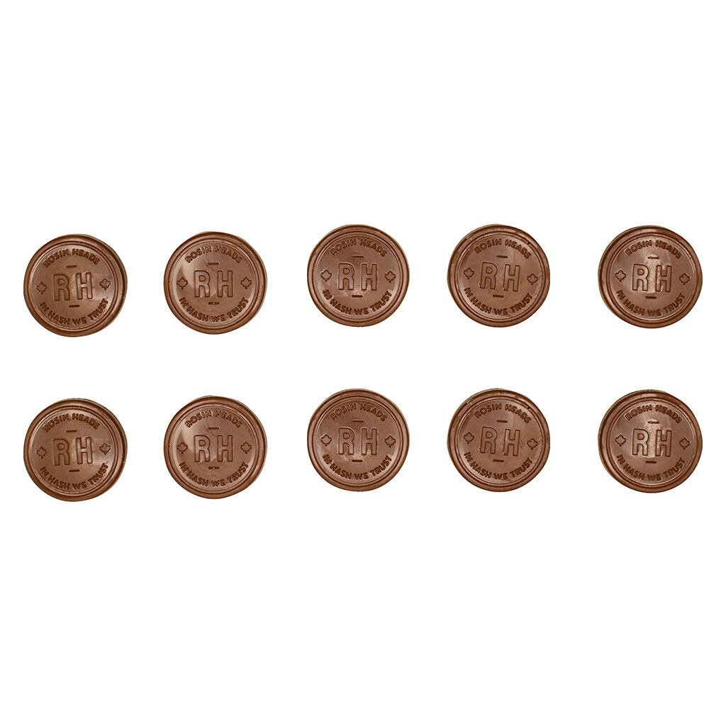 Milk Chocolate Hash Rosin Coin 10x1 Pack Chocolates